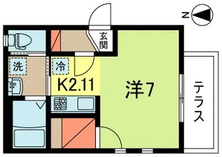 サットンプレイス・パルフェ【1階】の間取り