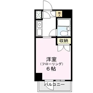 クイーンズアカデミア【2階】の間取り