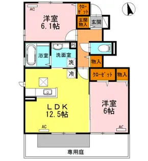徳島県鳴門市大津町木津野字養父の内【アパート】の間取り