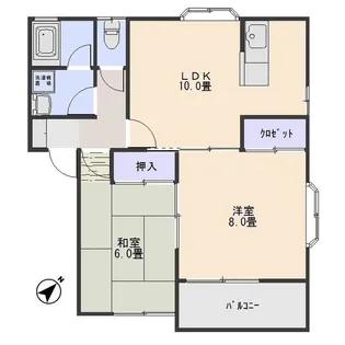 ハイツ花みずき【2階】の間取り
