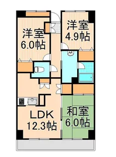 カトレア【1階】の間取り