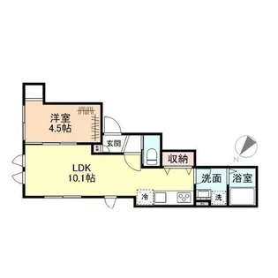 Beste Leben芝園【2階】の間取り