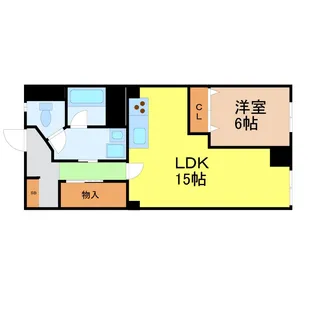 愛知県名古屋市中村区名駅5【マンション】の間取り