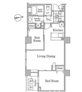 レジディア西小山【3階】の間取り