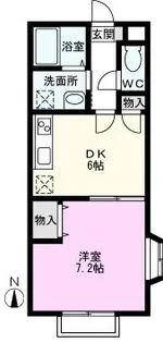 フィオーレ壱番館【2階】の間取り
