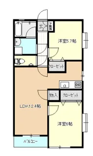 フレシール富沢【2階】の間取り