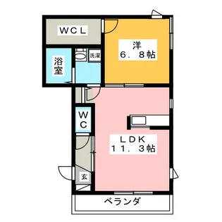サンリッチ池袋【1階】の間取り