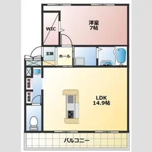 子持松コーポ【5階】の間取り