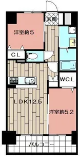 ニューリバー黄金【2階】の間取り