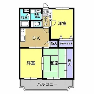 鹿児島県薩摩川内市平佐町【マンション】の間取り