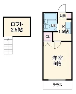 コーポサントーレア【2階】の間取り