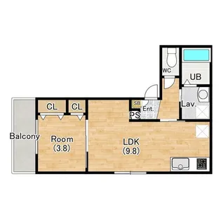 ココングランジュール豊中立花町【3階】の間取り