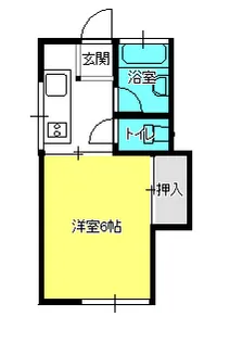 コーポ城西【1階】の間取り