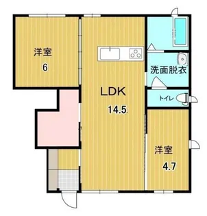 クレセオ西長瀬【1階】の間取り