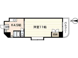 ヴィヴレ三滝【1階】の間取り