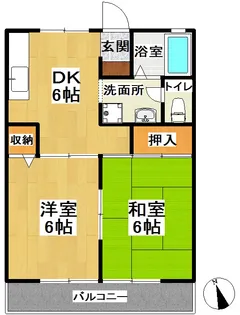 セジュールスギヌマ【2階】の間取り