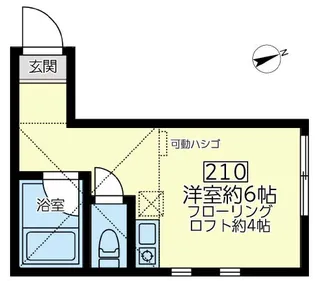 ユナイト保土ヶ谷サンターナ・デ・リベロ【2階】の間取り