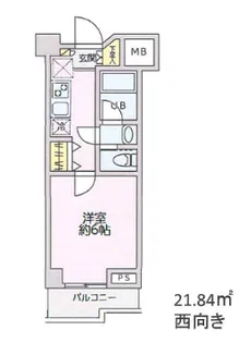 三越ゼームス坂マンション【4階】の間取り