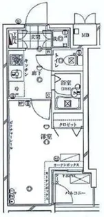 ガリシア早稲田【6階】の間取り