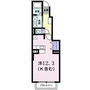 エバーグリーン B【1階】の間取り