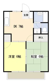 サンヴィレッジD棟【2階】の間取り