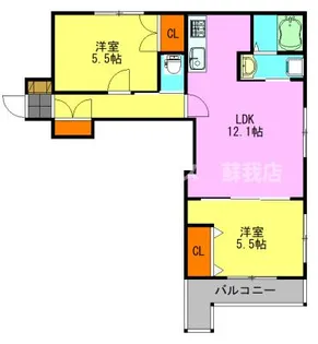ラ・メール【2階】の間取り