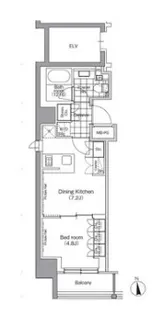 パークハビオ門前仲町【3階】の間取り