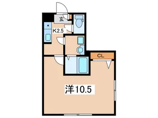 イーストヒルズII【1階】の間取り