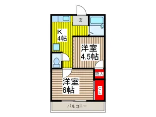 エレガンスコーポ【1階】の間取り