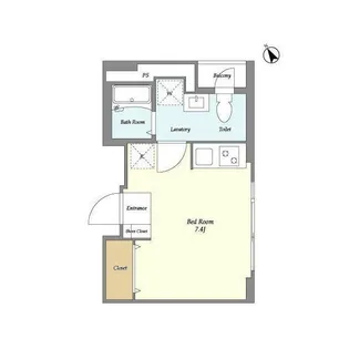 TIME SHARING 門前仲町(タイムシェアリング門前仲町)【旧:【2階】の間取り