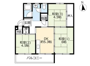 URあやめ台【1階】の間取り