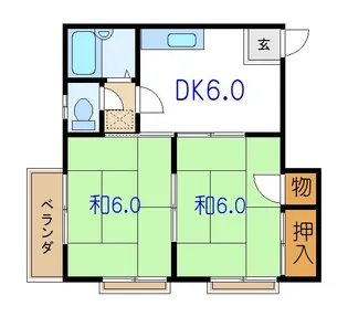 コーポエトワール【2階】の間取り