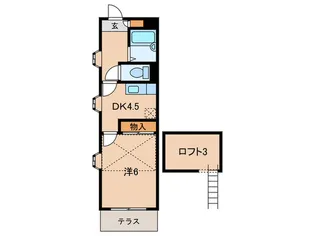 パインヒルズ西明石【1階】の間取り