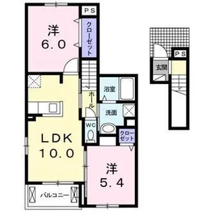 サン・ルミエールC【2階】の間取り