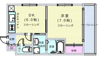 メゾンソレイユ【2階】の間取り