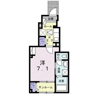 ルミナーレ II【1階】の間取り