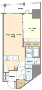 BLAU三ノ輪【2階】の間取り