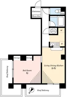 ステュディオ日本橋【9階】の間取り