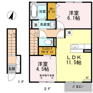 ブレスガーデン【2階】の間取り