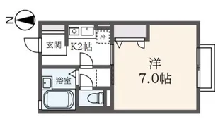 アメニティ立川【2階】の間取り