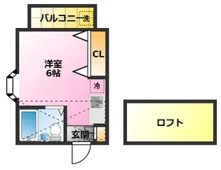 パティオ【2階】の間取り