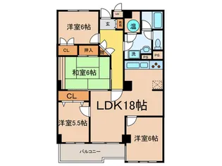 エシール中原 303【3階】の間取り