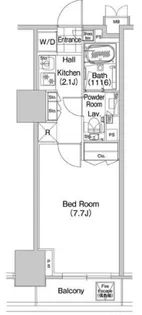 コンフォリア蒲田【11階】の間取り