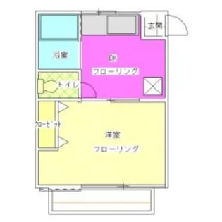 アルカディア【1階】の間取り