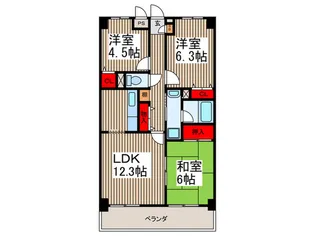 ノヴァ・デ・ガイア【1階】の間取り