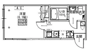 KEIAI RESIDENCE 新検見川【2階】の間取り