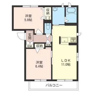 サンシャドーC【1階】の間取り