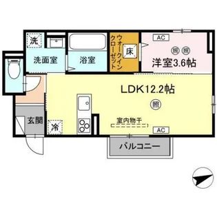 フェリーチェ亀山 C棟【1階】の間取り