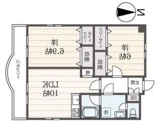 アルカディア東戸塚【3階】の間取り