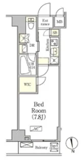 アジールコート品川中延サウス【6階】の間取り
